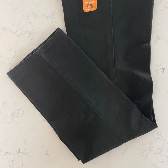 Signature by Levi Strauss & Co. Modern Straight 5 Pocket M Rise Jeans Black Sz 6 - Picture 4 of 16